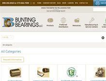 Tablet Screenshot of catalog.buntingbearings.com