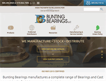 Tablet Screenshot of buntingbearings.com